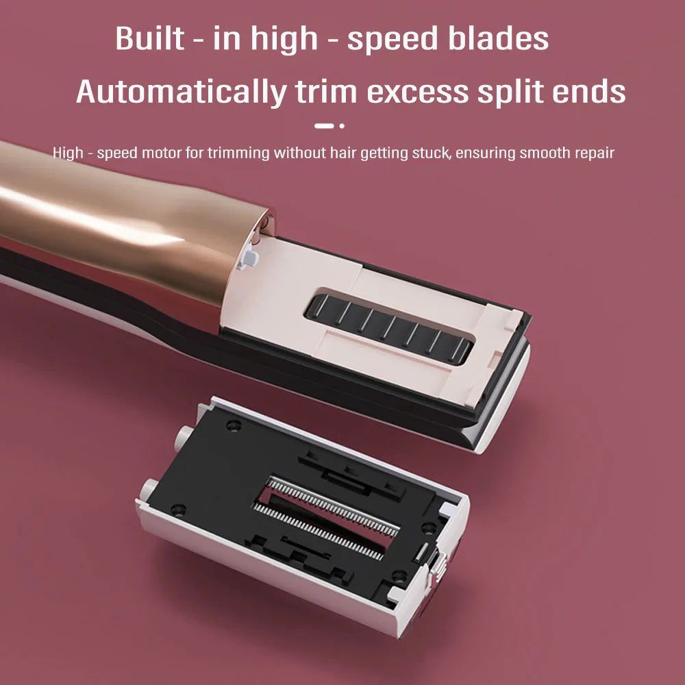 Recortador de puntas abiertas para cabello seco y dañado