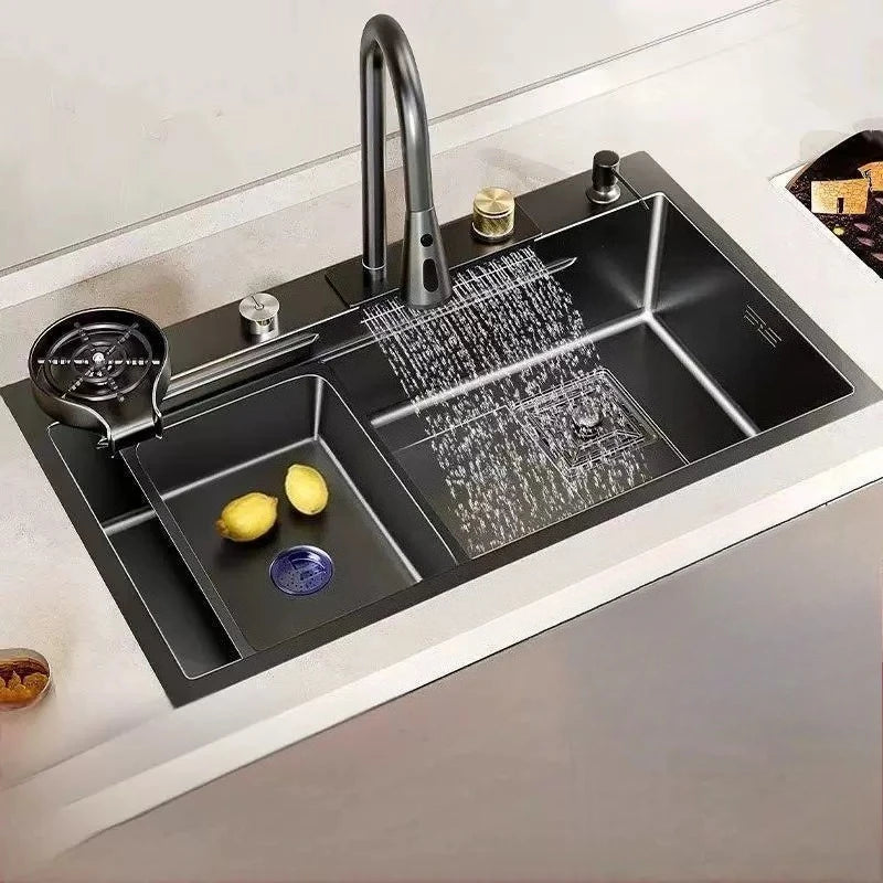 Fregadero de verduras de acero inoxidable engrosado para cocina