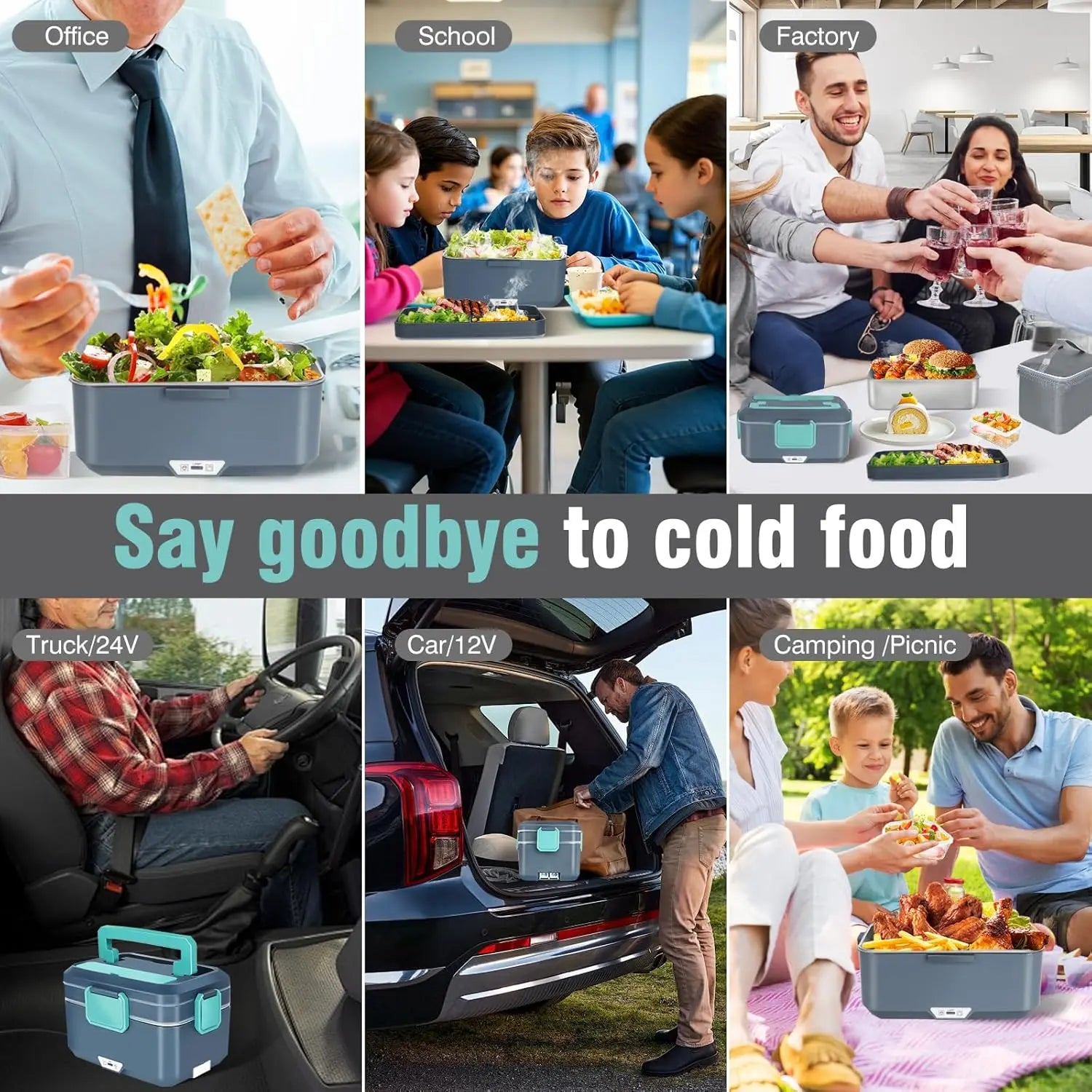 Fiambrera eléctrica TINSOL de 3,5L