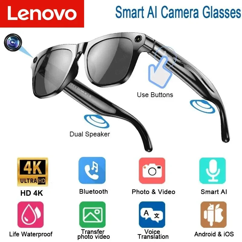 Gafas inteligentes Lenovo 4K HD con IA