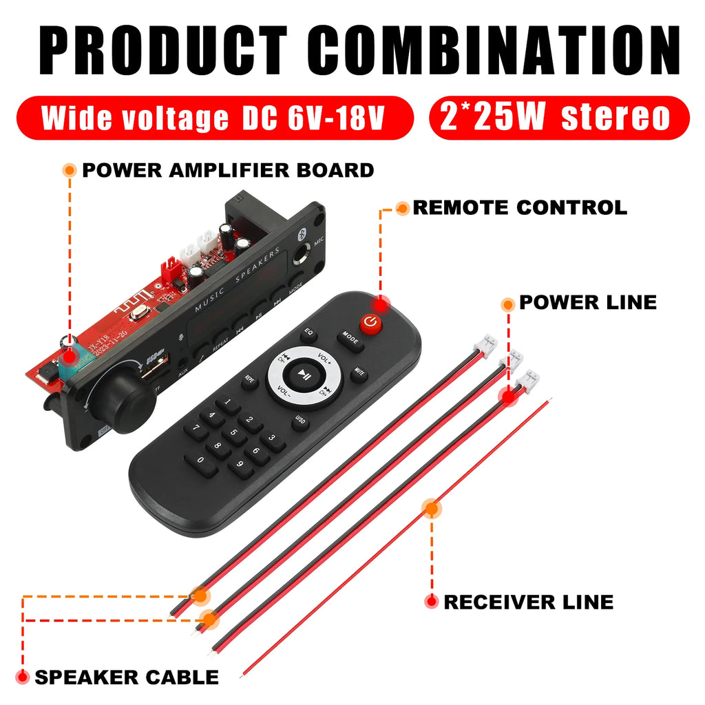 Amplificador Bluetooth de 200 W