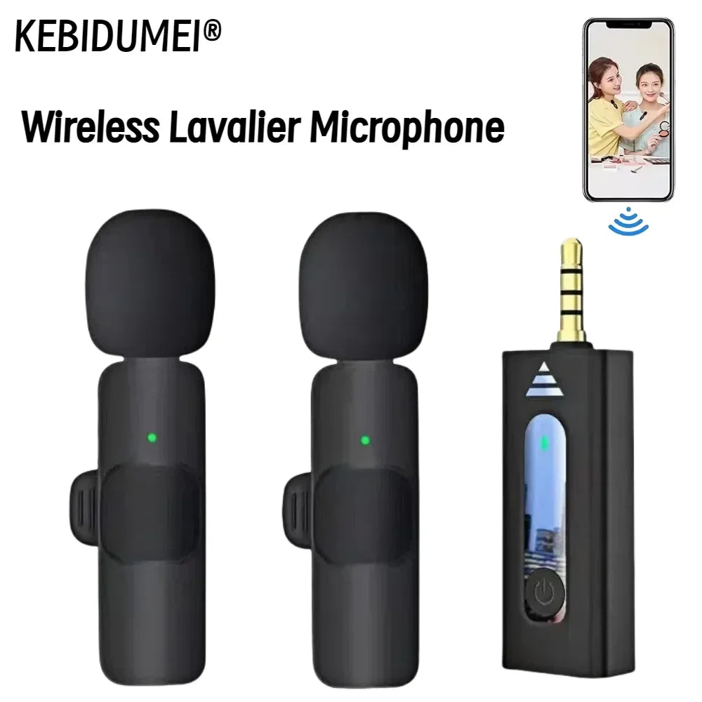 Micrófono de solapa inalámbrico de 3,5 mm