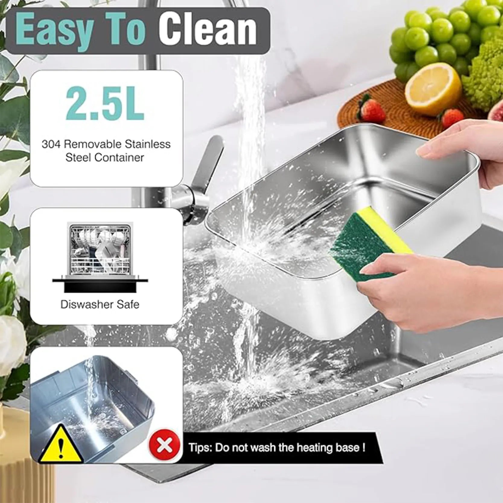 Fiambrera eléctrica TINSOL de 3,5L