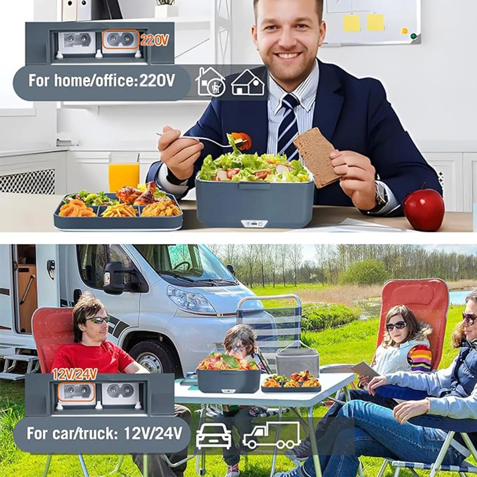 Fiambrera eléctrica TINSOL de 3,5L